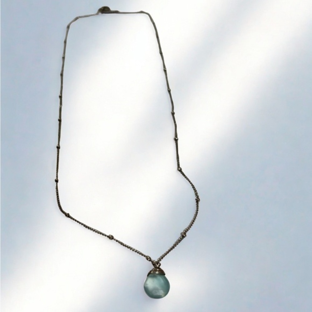 Beautiful Vintage Blue Stone Necklace